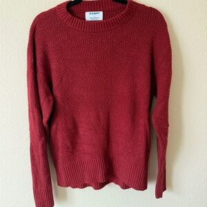 Old Navy Women's Burgundy Crew Neck Sweater